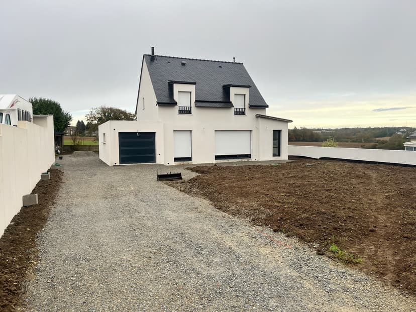 Étape de construction d'une maison neuve
