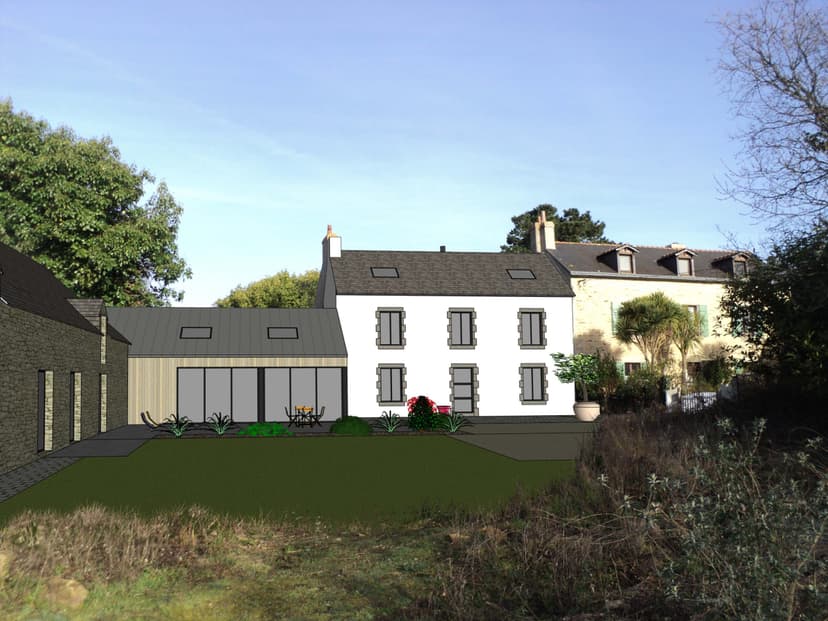 Rénovation extérieure d'une longère