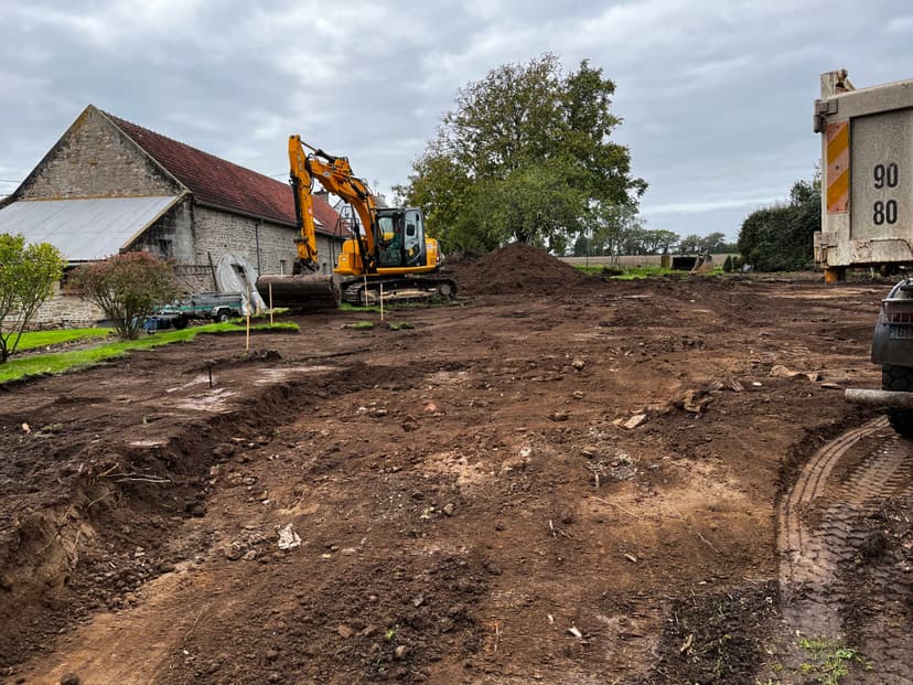 Construction d'une maison neuve à Caudan