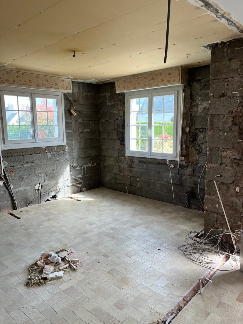 Rénovation d'une maison à Plouay