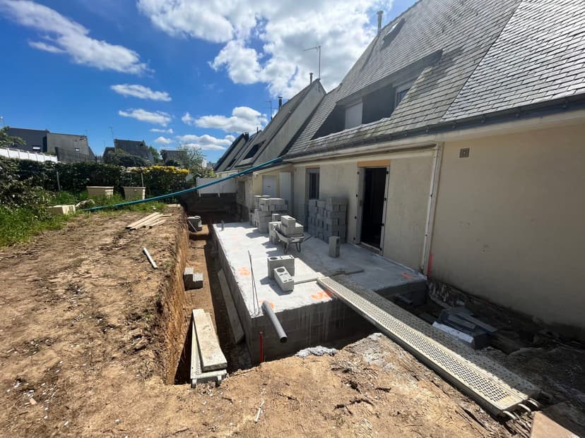 Construction d'une extension à Hennebont
