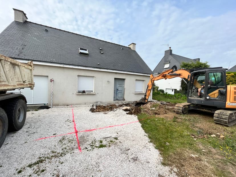 Construction d'une extension à Cléguer