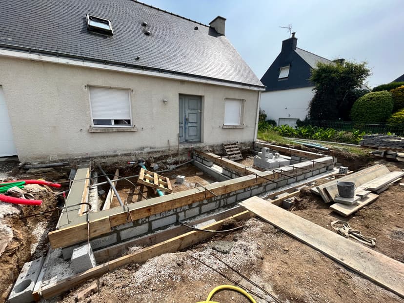 Construction d'une extension à Cléguer