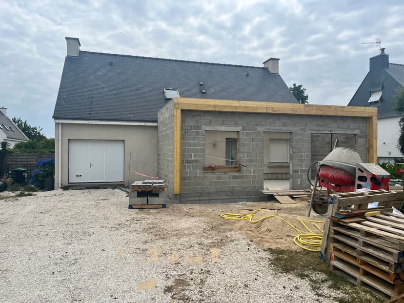 Construction d'une extension à Cléguer