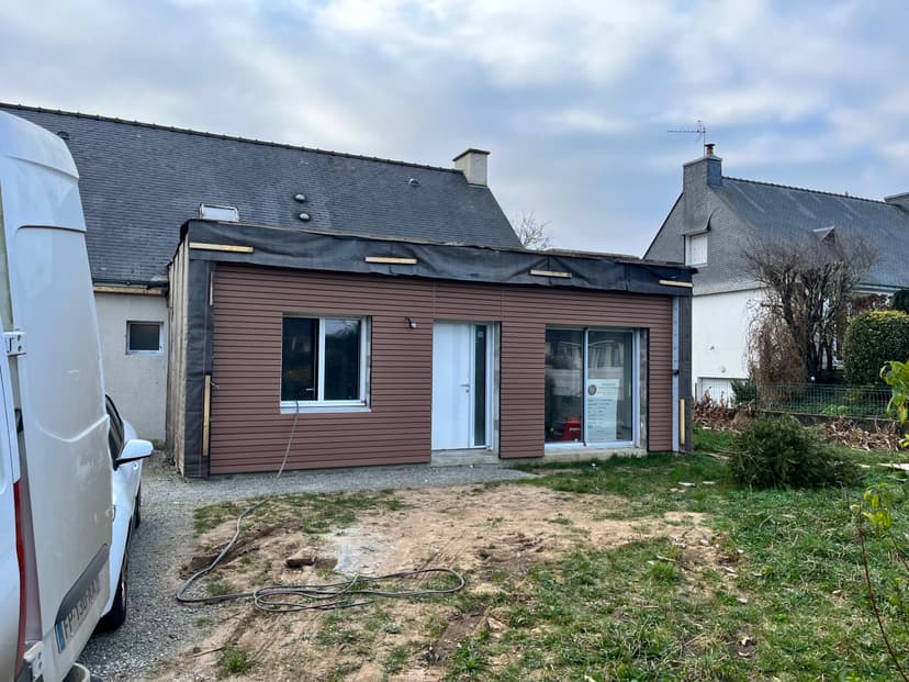 Construction d'une extension à Cléguer