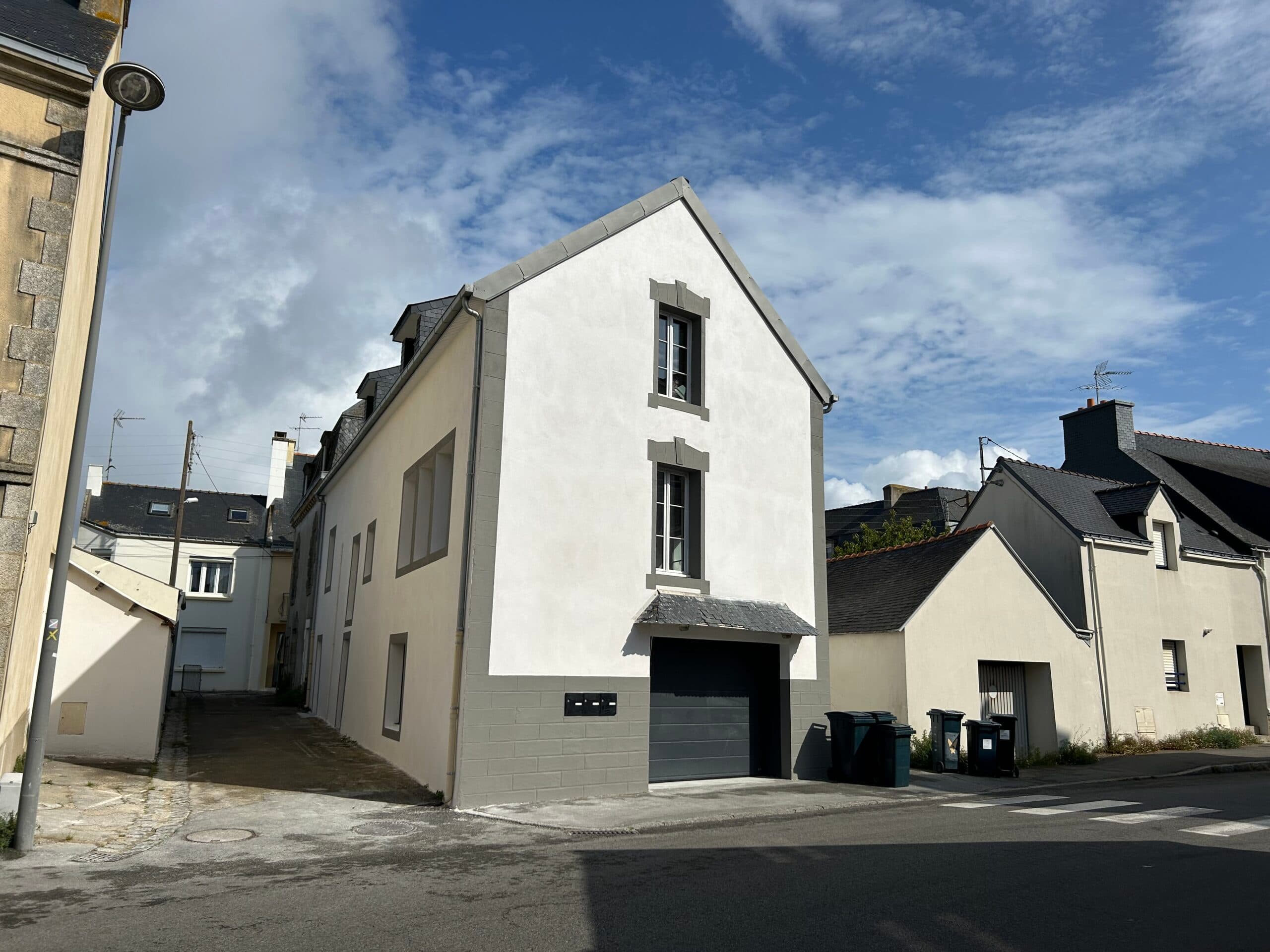 Photo d'un rénovation de façade après